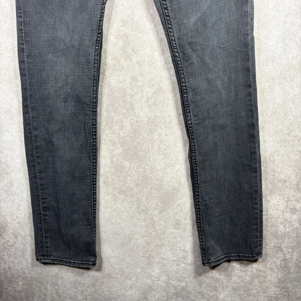 BKE Jeans Mens 30L Black Alec Straight Leg Casual Stretch Denim Pockets